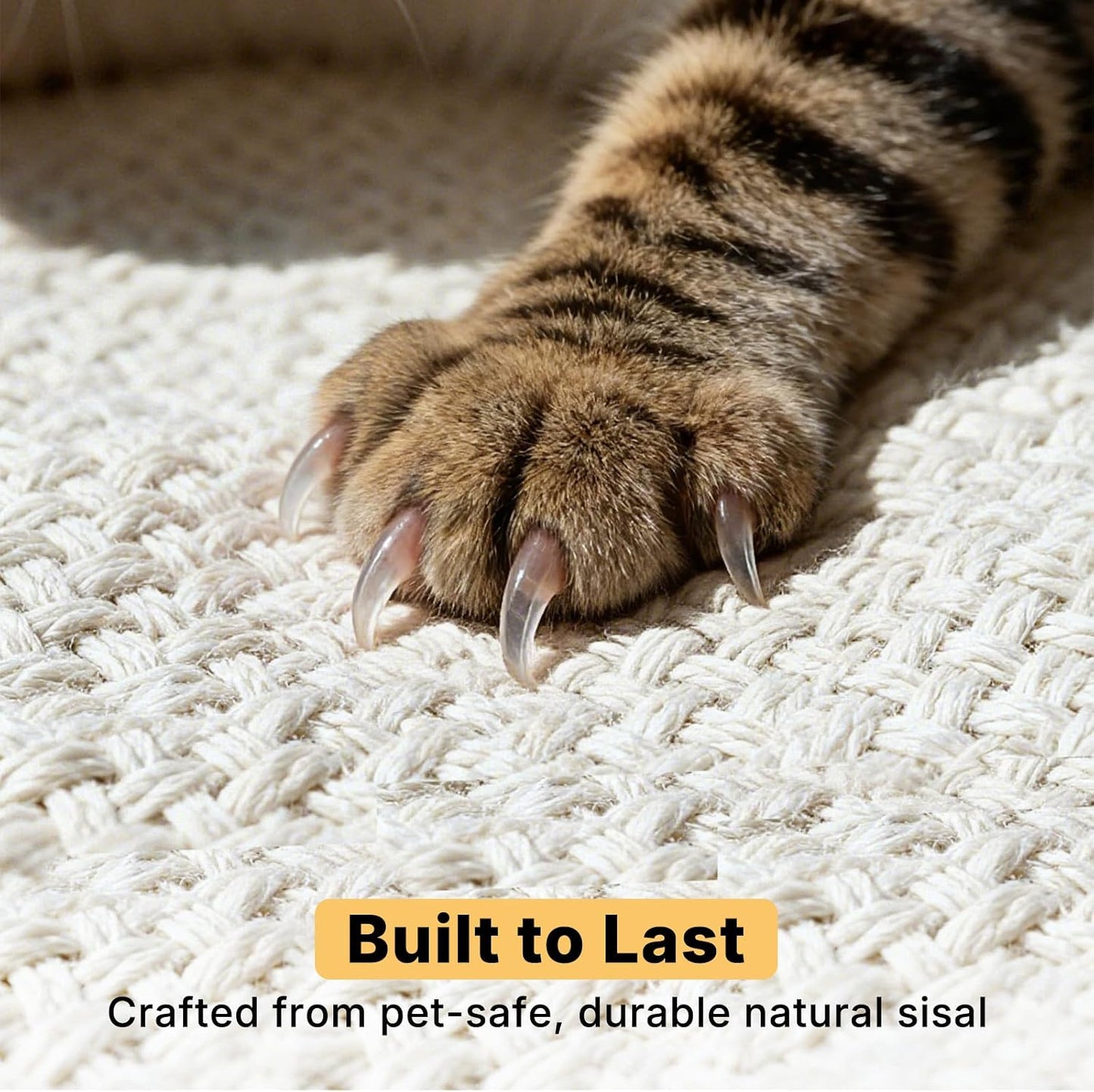 Modern living room decor with Veehoo cat scratcher table