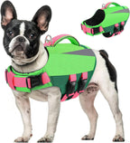 Queenmore Dog Life Vest for Swimming Boating, Adjustable Medium Dog lifejacket with Durable Rescue Handle, Puppy Life Vest with Enhanced Buoyancy for Swimming Pool Beach Boating, Blue, M - Image 11