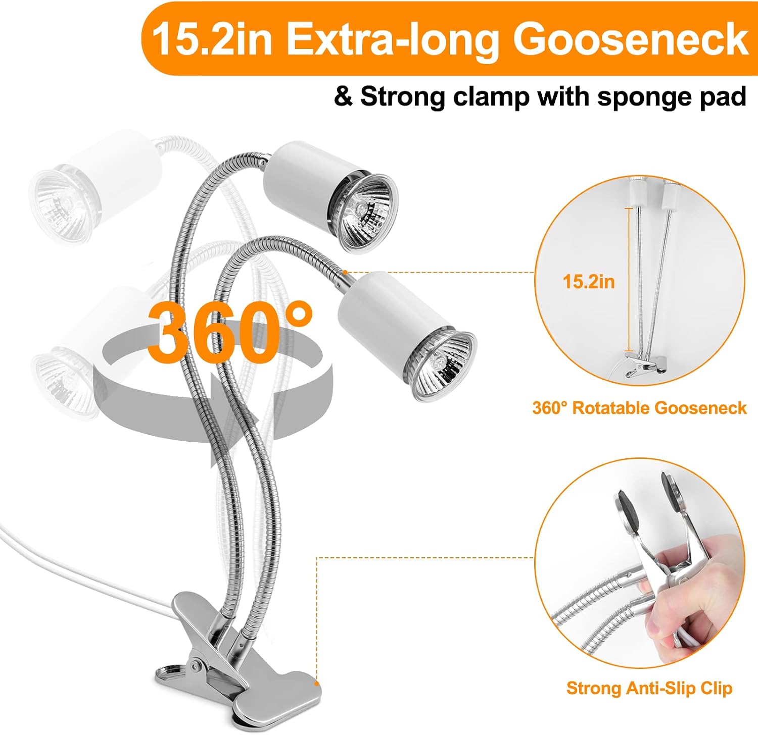 Four premium replacement bulbs including two twenty-five watt and two fifty watt options.