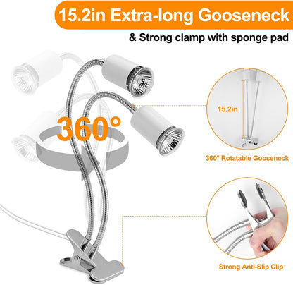 Four premium replacement bulbs including two twenty-five watt and two fifty watt options.