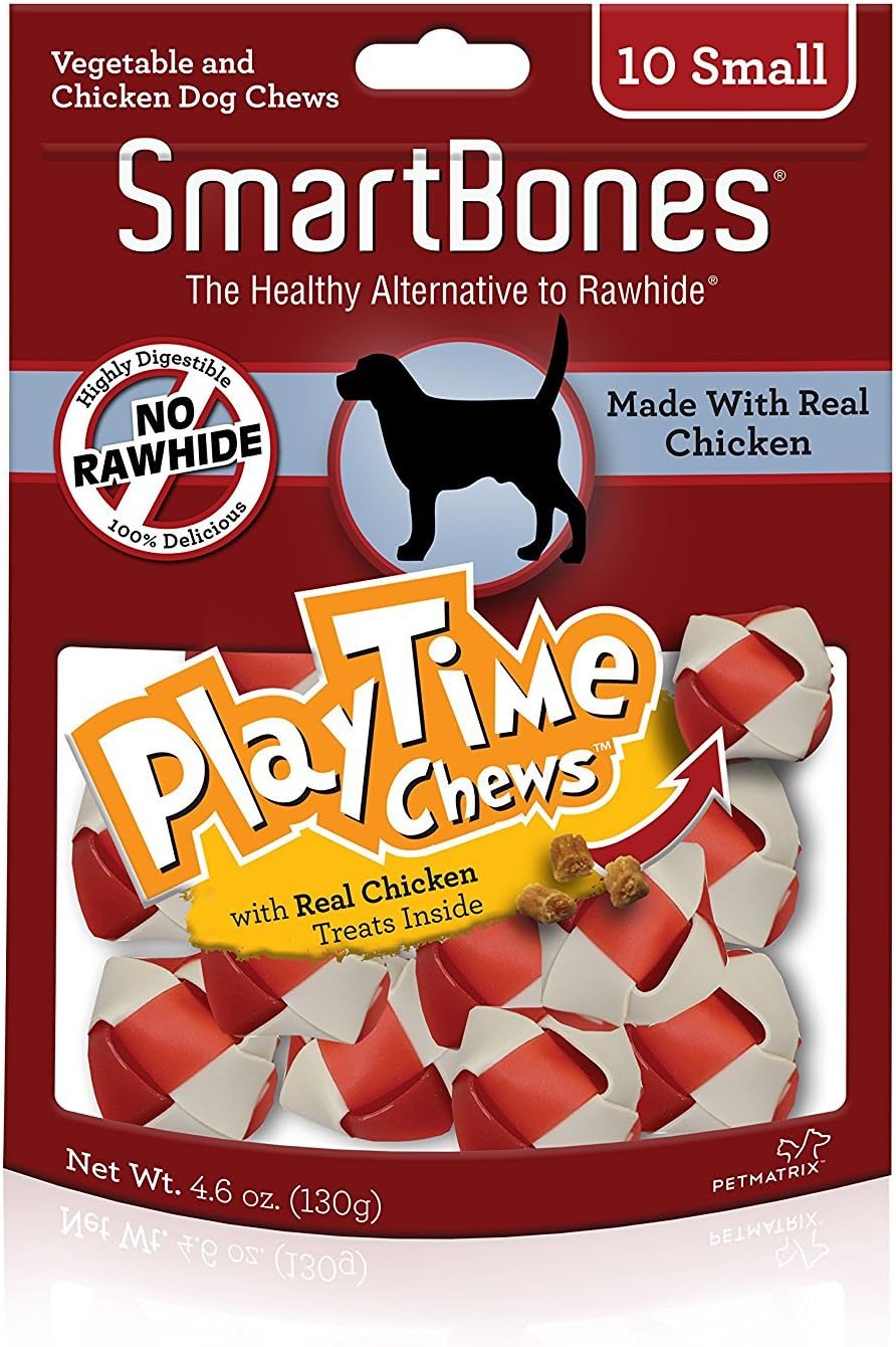 SmartBones imported USA dog chews package back with full ingredients list