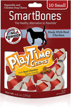 SmartBones imported USA dog chews package back with full ingredients list