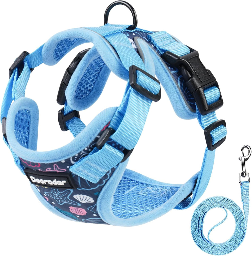 Dooradar Cat Harness and Leash Set, Escape Proof Safe Adjustable Kitten Vest Harnesses for Walking, Easy Control Soft Breathable Mesh Jacket with Reflective Strips for Cats, Pink, Xs - Image 13