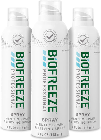 Biofreeze Professional Menthol Pain Relieving Spray 4 FL OZ Colorless Aerosol Spray For Relief Associated With Sore Muscles, Arthritis, Simple Backaches, And Joint Pain (Packaging May Vary) - Image 11