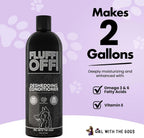 Girl With The Dogs Fluff Off professional dog and cat deshedding solution packaging