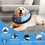 Inflatable Elizabethan collar alternative for small medium large dogs