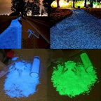 Creative DIY craft project using luminous resin pebbles