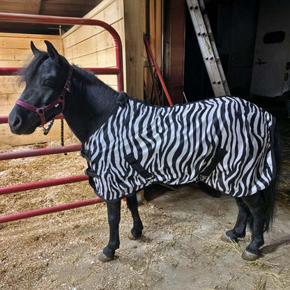 Country Pride soft mesh horse protection sheet adjustable buckles close up view
