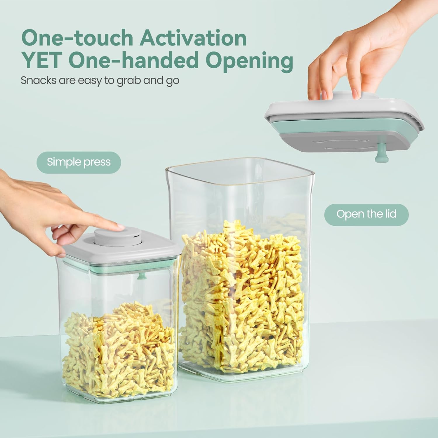 Fafaflyer airtight container lid opened for easy access