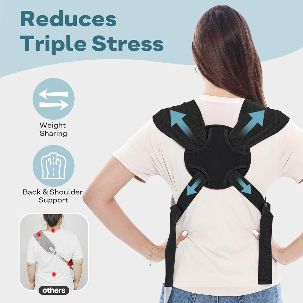 Hands-free dog chest bag with adjustable shoulder straps