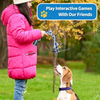 Natural dental cleaning cotton rope toy for pet boredom relief and interactive play.