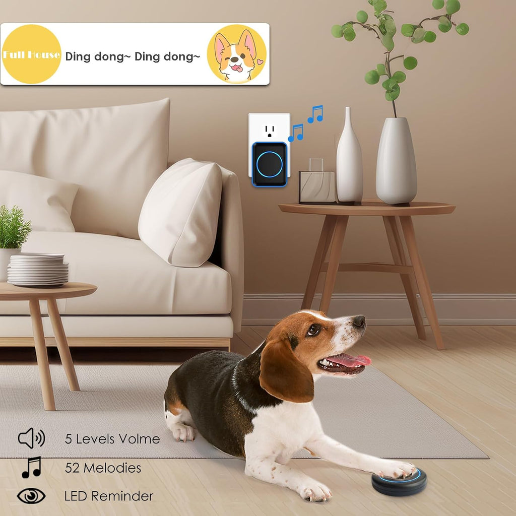 Two waterproof touch buttons for pet communication