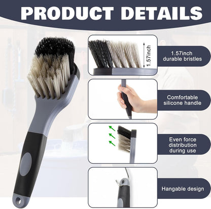 Ferrochef equine water bucket cleaning tool highlighting the ergonomic silicone handle.