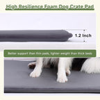 Outdoor Waterproof Dog Crate Pad, Medium Crate Mat Bed, Wipeable Kennel Mat Beds Dog Sleeping for Small Medium Pets, Waterproof, Wipeable, Anti-Slip, Kennel Pads 29 x 18 Inch, Dark Gray - Image 9