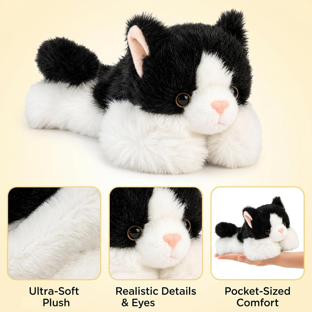 CZFDHP realistic cat plushie close up of face