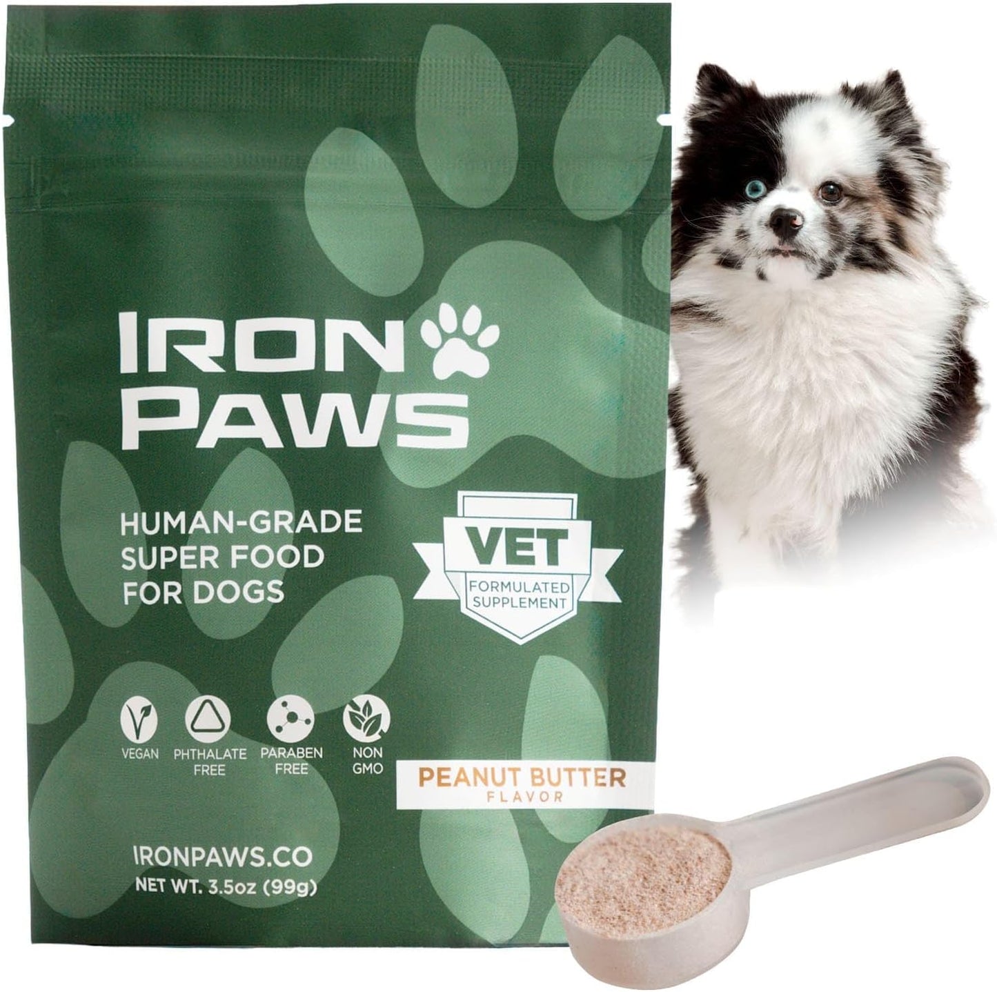 Human-Grade Superfood For Dogs, Premium Greens Powder Supplement For Dental Health, Longevity, Hip & Joint, Gut Health, Allergies, Immune Support, Skin & Coat - 3.5 oz Nutrient Dense Formula - Image 9