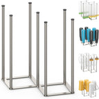 Korrtfid foldable stainless steel bottle drying rack front view