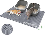 Pawtasy Cat Litter Box Mat,40" x 28" Extra Large Silicone Waterproof Litter Trapping Mat for Scatter Control Soft on Kitty Paws Non-Slip Easy to Clean - Image 10