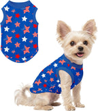 American Flag Dog Shirts for Small Dog 4th of July Cute Small Dog T-Shirt Soft Puppy Clothes Sleeveless Shirt Independence Day Celebrations Boy Girl Pet Outfits M - Image 9