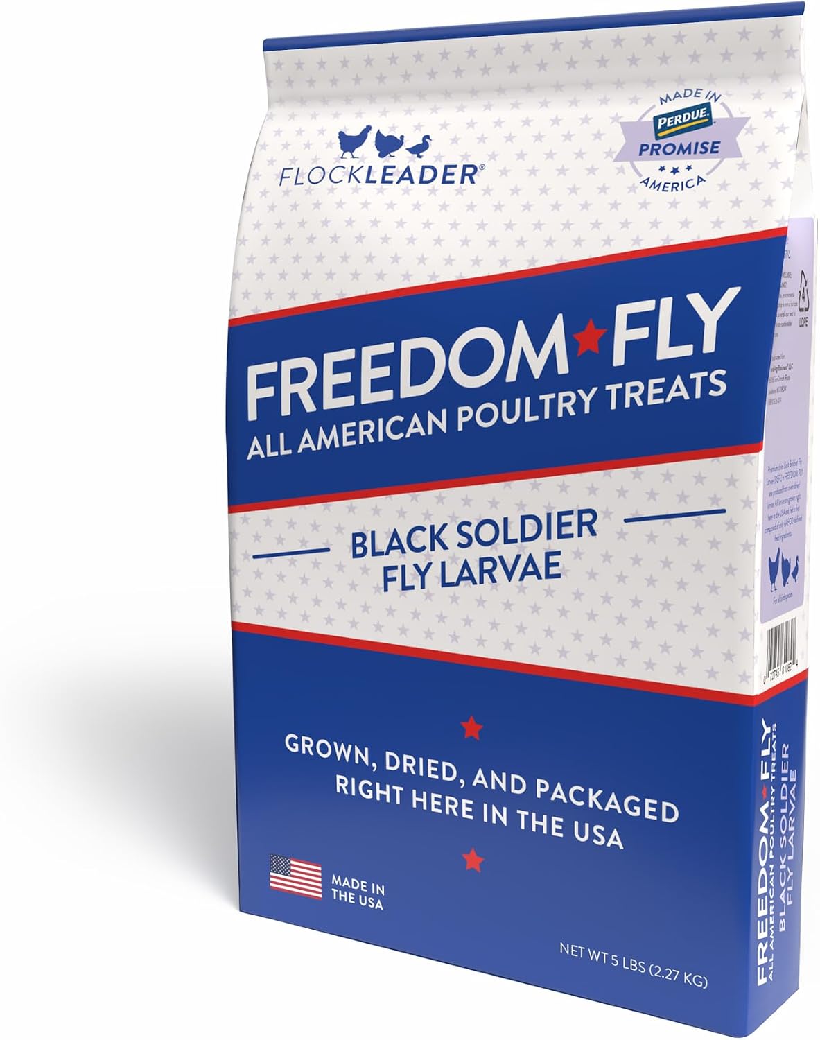 FLOCKLEADER Freedom Fly, All American Dried Black Soldier Fly Larvae Poultry Treats, 1 lb - Image 9