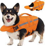Dog Life Jacket Dog Life Vest for Swimming Boating with Detachable Front Chin Float High Buoyancy Pool Lifesaver Adjustable Reflective Ripstop Pet Preserver with Rescue Handle(Turquoise, 2XL) - Image 14