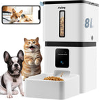 Automatic Dog Feeder Large Breed with Camera - 12L/50 Cups Anti-Clog Dog Food Dispenser for Kibble up to 20mm/0.78 in - WiFi App Scheduling & HD 1080P Camera for Remote Mealtime Check-Ins by Yakry - Image 10