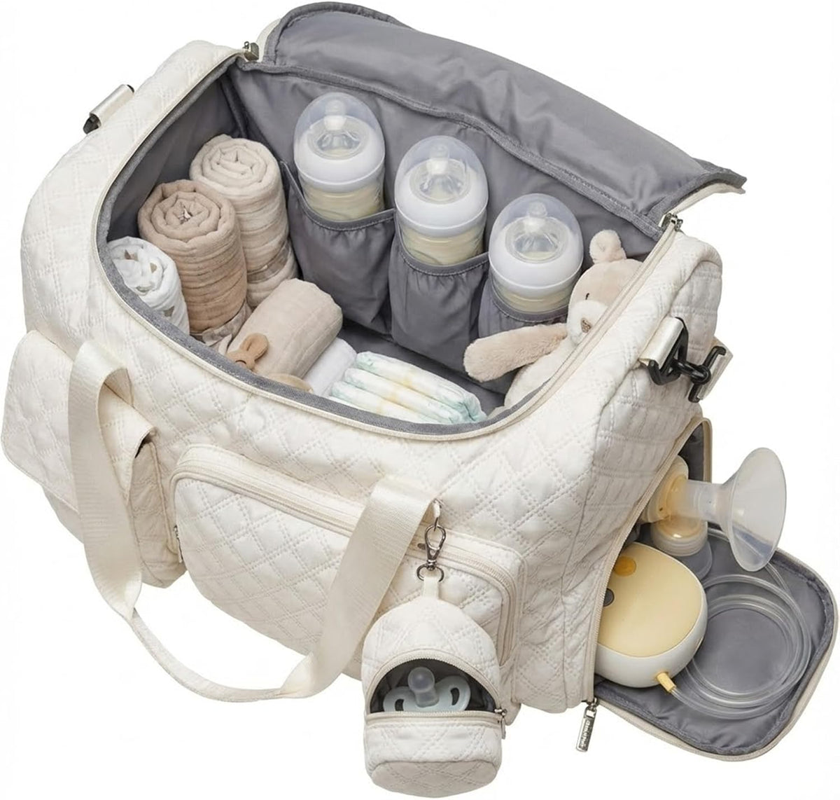 Coowarmbutb extra large diaper tote bag front view