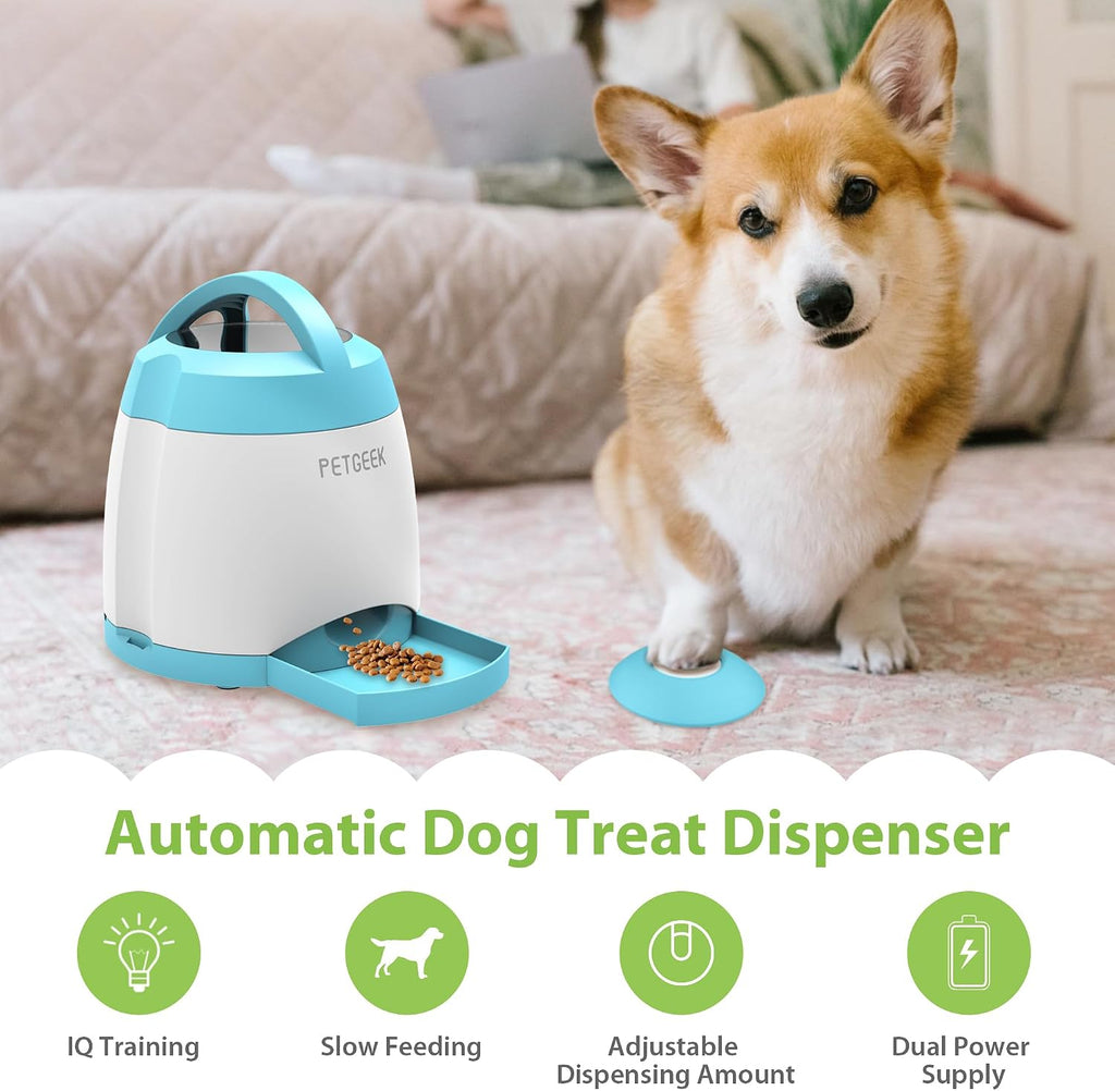 PETGEEK remote button puzzle feeder for dog memory training