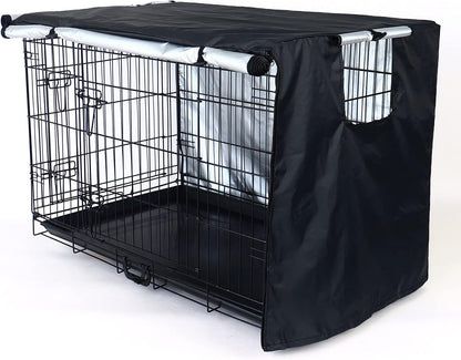 Kefit 42 inch wire cage cover double door accessibility option demonstration