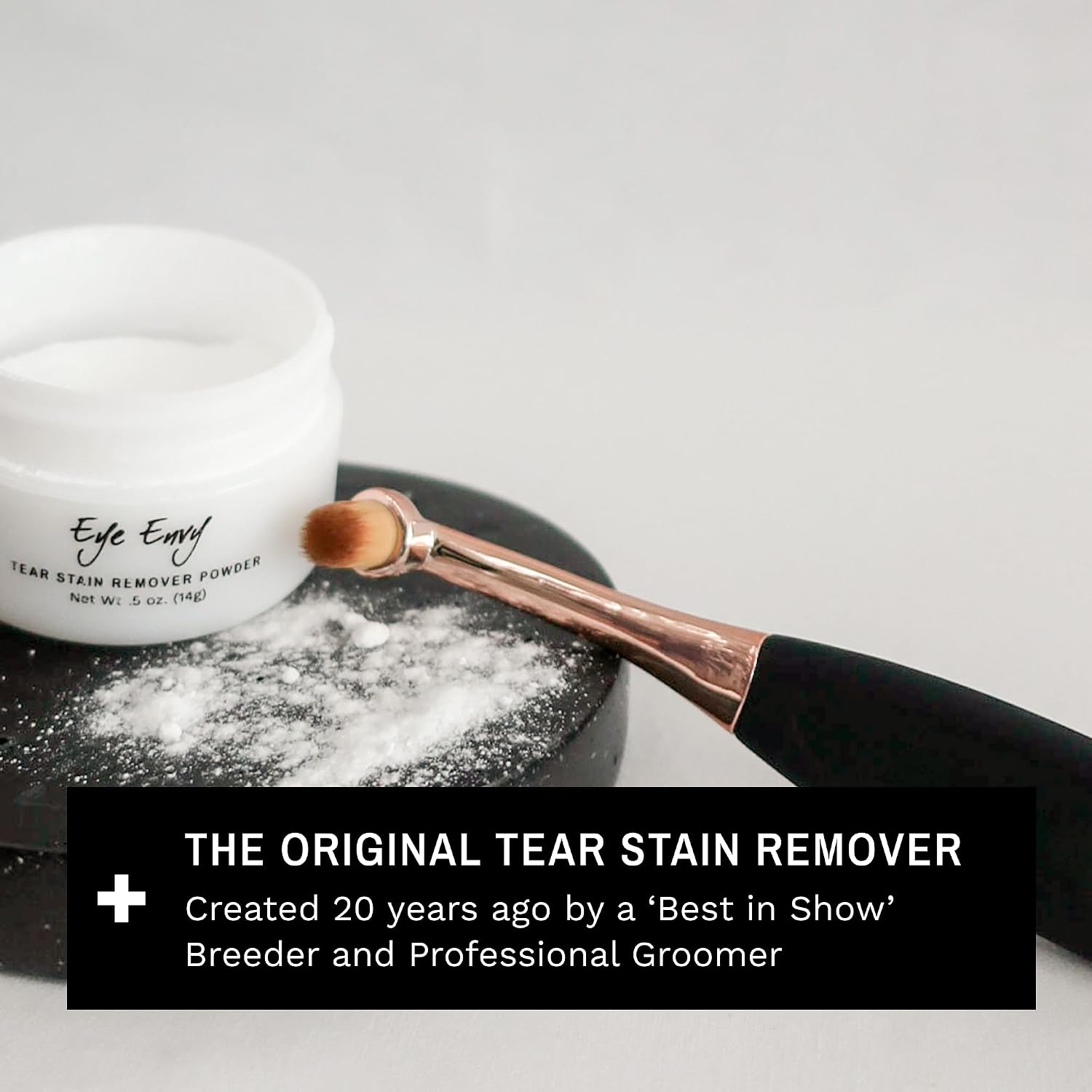 Authentic Eye Envy starter pack for dog eye crust and discoloration treatment.