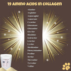 Collagen peptides powder for pet joint and skin health