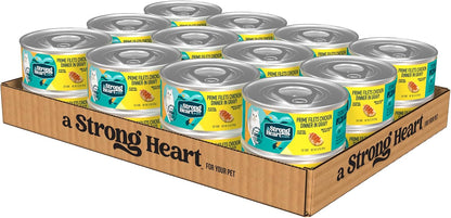 A Strong Heart Canned Wet Cat Food, Dinner Variety Pack - 5.5 oz Cans (Pack of 32), Made in The USA with Real Chicken, Turkey & Salmon - Image 13