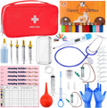 Kewen Puppy Kitten Whelping Supplies kit front view showing the red first aid zippered storage bag