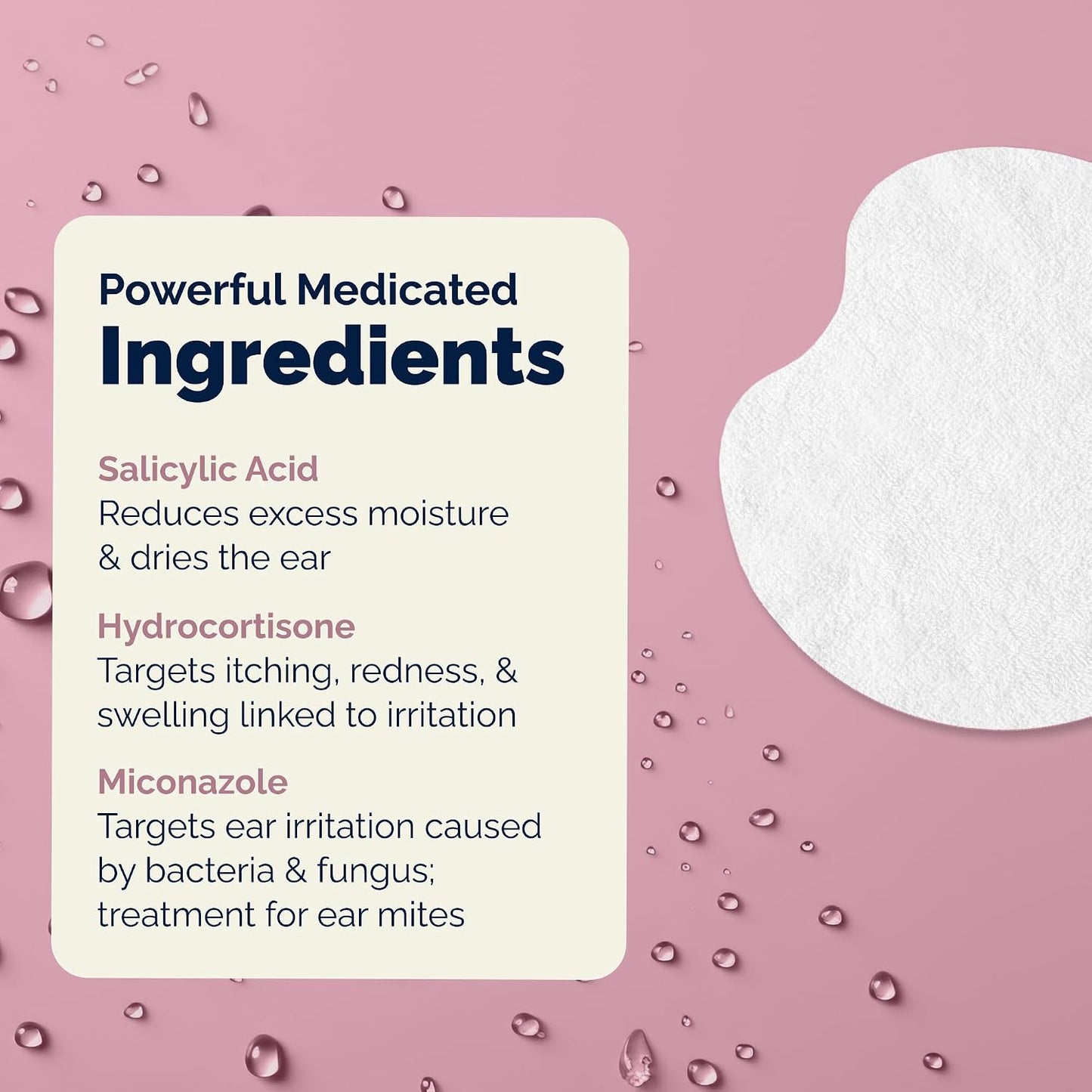 Side view of Vetnique Oticbliss advanced ear care wipes container