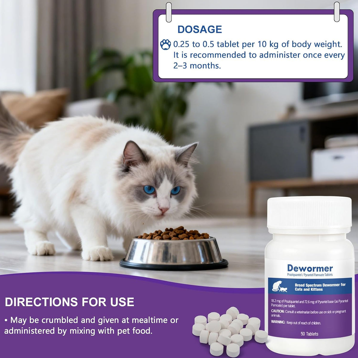 Premium pet health care supplement for kittens six weeks and older