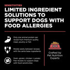 Go Solutions Sensitivities Grain Free Salmon kibble texture and size close up