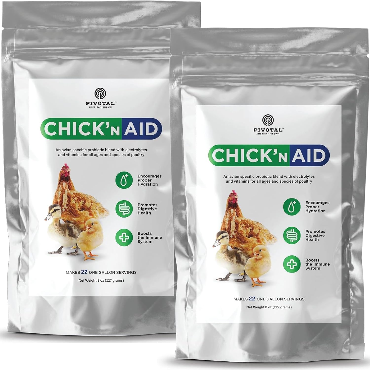 Pivotal Feeds Chick'n Aid Poultry Supplement 8 oz - Electrolytes, Probiotics & Vitamins for Chickens, Ducks & Turkeys | Supports Hydration, Gut Health & Immune Function | Made in USA - Image 10