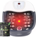 ECARBME Foot Spa Bath Massager front view showing control panel and grey tub design