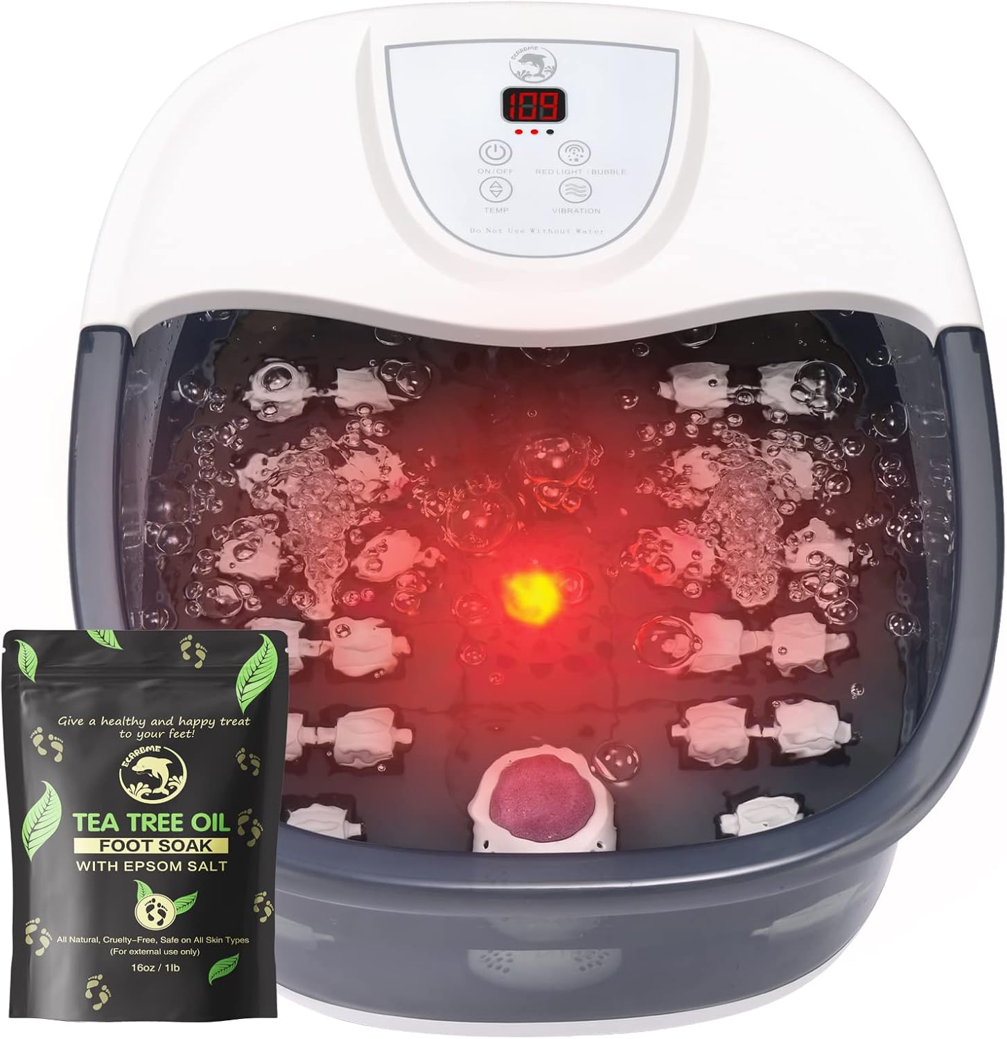 Ecarbme Foot Spa Bath Massager front view