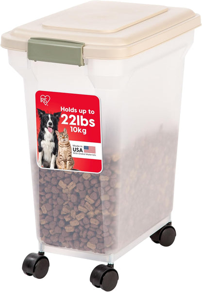 IRIS USA Dog Food Storage Container, Airtight Lid, 2-Cup Scoop, Up to 13 Pounds Pet Food Storage, Versatile Pet Food Bin, Treats, BPA Free, Dark Gray - Image 13