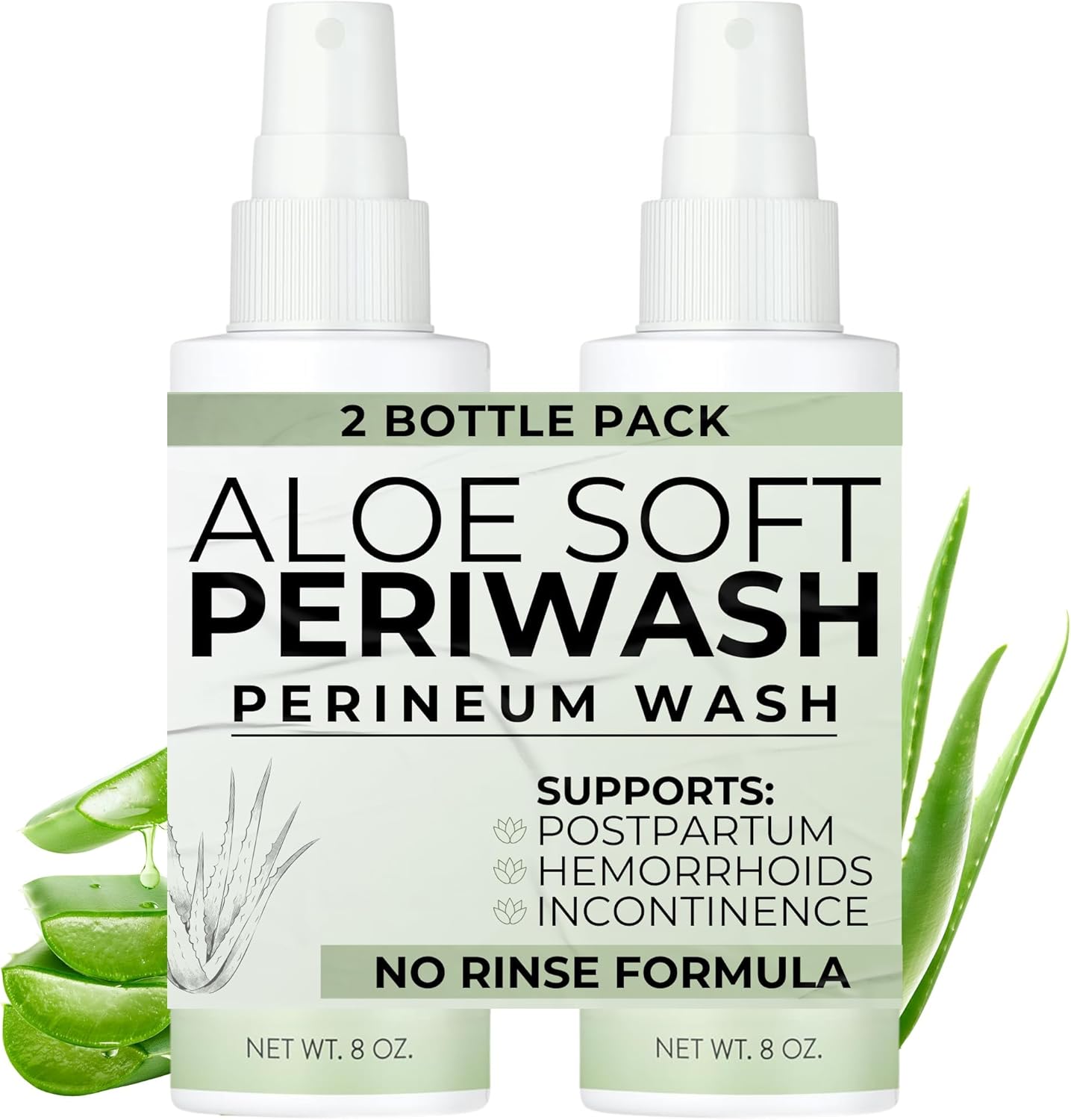 TenderGentle Aloe Soft Perineal Spray two pack front view authentic postpartum wash