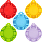 Yuezhouyb 5 pack pet food can lids front view