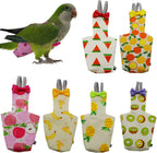 6PCS Washable Reusable Bird Diapers with Waterproof Lining & Adjustable Straps - Soft Parrot Diaper Clothes Costume Set for for Parakeets, for Budgies, for Mini Macaws (M) - Image 6
