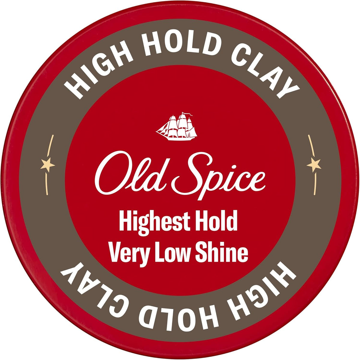 Old Spice High Hold Hair Styling Clay for Men front view container