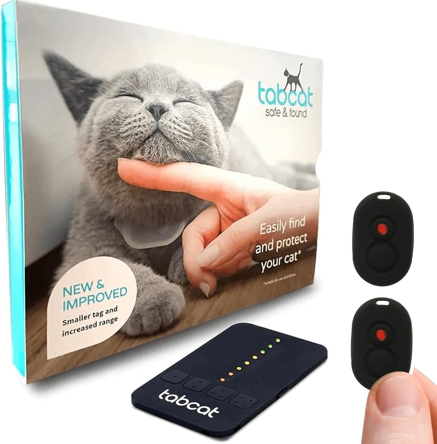 Tabcat V2 cat and kitten tracker system front view