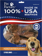 Pet Factory 100% Made in USA Beefhide Dog Chews - 6-7" Knotted Rawhide Bones for Dogs, Natural Flavor Long-Lasting Dog Chew Treats, Helps Support Dental Health, 8 Count Pack - Image 11