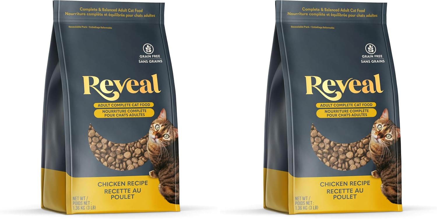 Reveal Chicken Recipe Adult Dry Cat Food 7 lb Bag, Protein, Grain Free, Complete & Balanced with Added Vitamins & Minerals, Cat Food, No Artificial Additives (7 Pound Bag) - Image 11