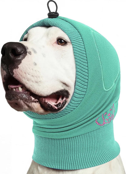 KOESON Adjustable Dog Calming Hoodie, No Shake Ear Wraps for Dogs with Sound-Absorbing Pads, Strechy & Soft Dog Ear Muffs Noise Protecion, Pet Head Covers for Thunder, Firework, Separation, Hematoma - Image 12