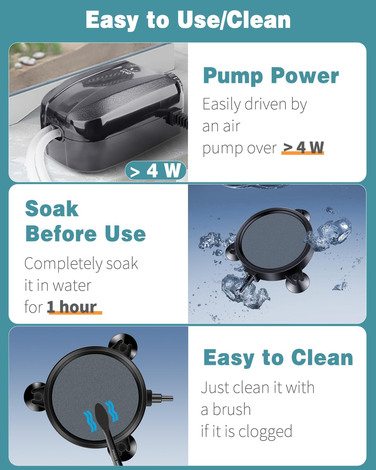 Pawfly hydroponic deep water culture air stone disc for nutrient reservoir oxygenation