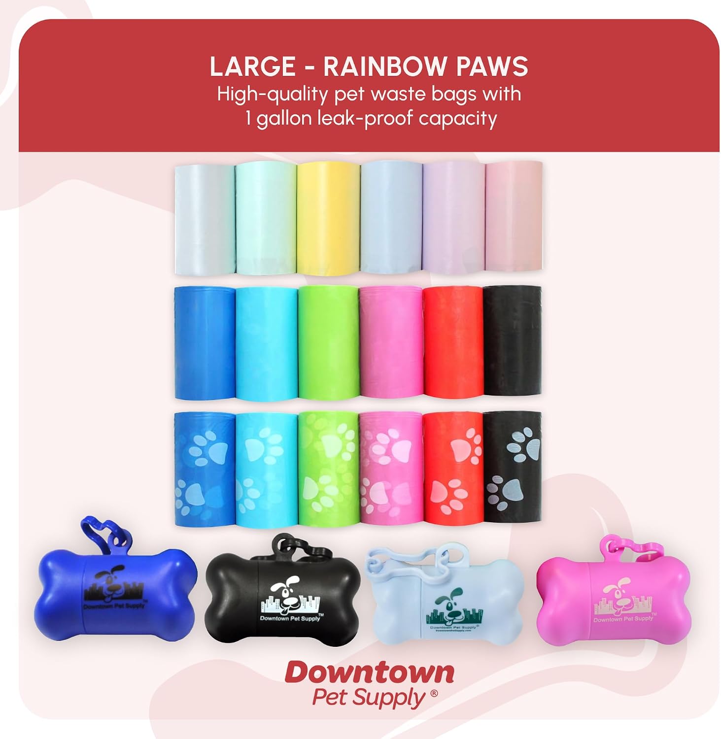 Heavy duty dog waste disposal bags for clean neighborhood walks